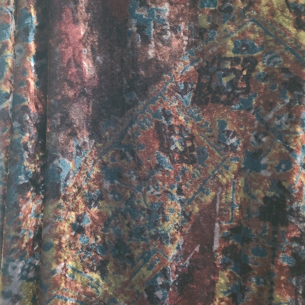 Velvet Open Front Kimono Robe - Picture 4 of 4